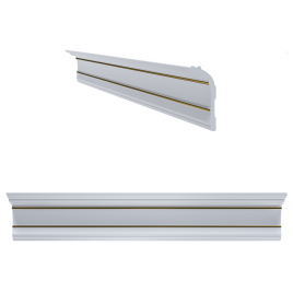 Декоративный карниз EPS S-53  Gold (65*135мм) (20шт)
