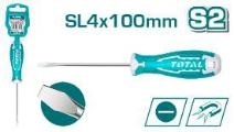 Отвертка шлицевая SL 4x100 mm THT264100