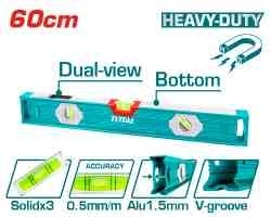 Магнитный Уровень алюминиевый строительный 600 мм TMT26056